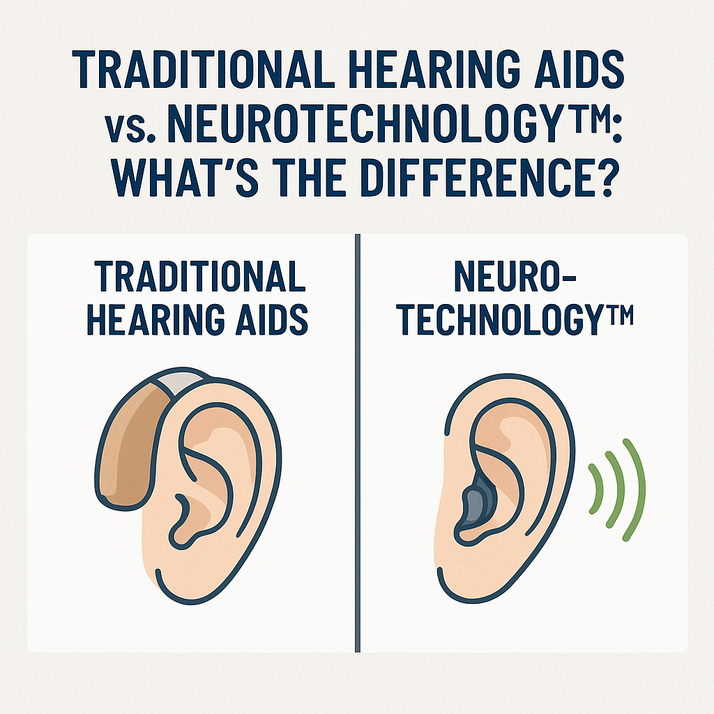 Traditional Hearing Aids vs. NeuroTechnology™: What’s the Difference?